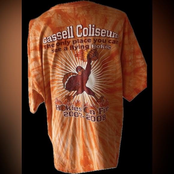 Hanes Virginia Tech “Hokies on Fire” T-shirt, 2X - Picture 2 of 8